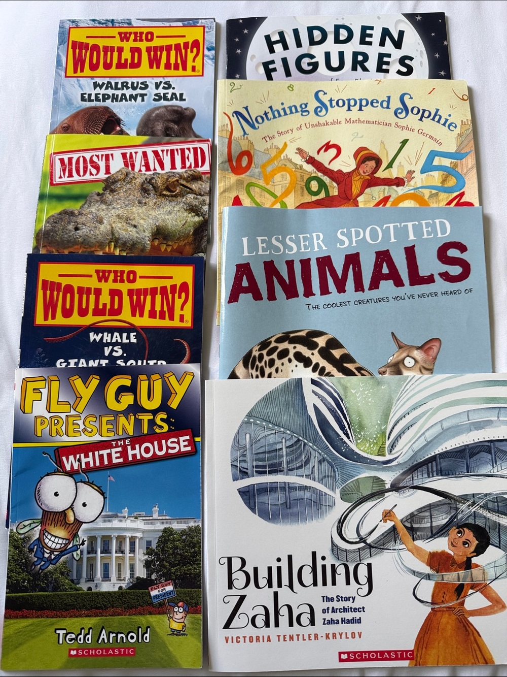 8 Scholastic Kids Learning Book Set -new